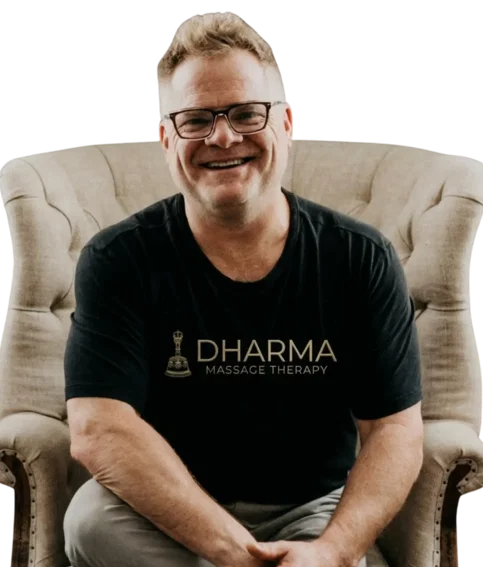 Portrait of Mark Heilshorn, founder of Dharma Massage & Wellness